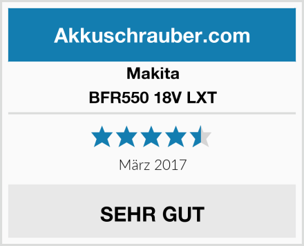 Makita BFR550 18V LXT Test