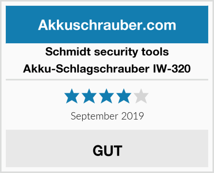 Schmidt security tools Akku-Schlagschrauber IW-320 Test