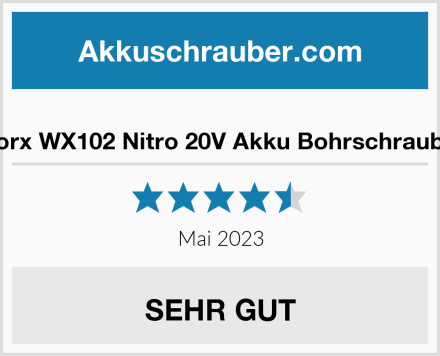  Worx WX102 Nitro 20V Akku Bohrschrauber Test